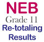 NEB Grade 11 Retotaling Exam Result 2082 2081 2025